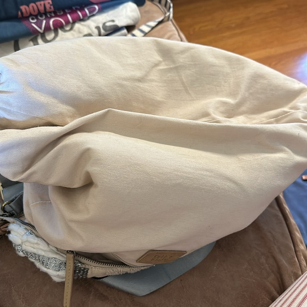 Anthropologie Jasper & Jeera Elegant Cream and Gray Embroidered Beaded Bag - Picture 11 of 14